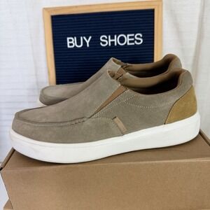 OrthoComfoot Slip On Suede Shoes Mens Size 43 ZGXX02 Planter Fasciitis Loafers